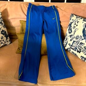 Bright blue girls Dri Fit Nike athletic pants size L